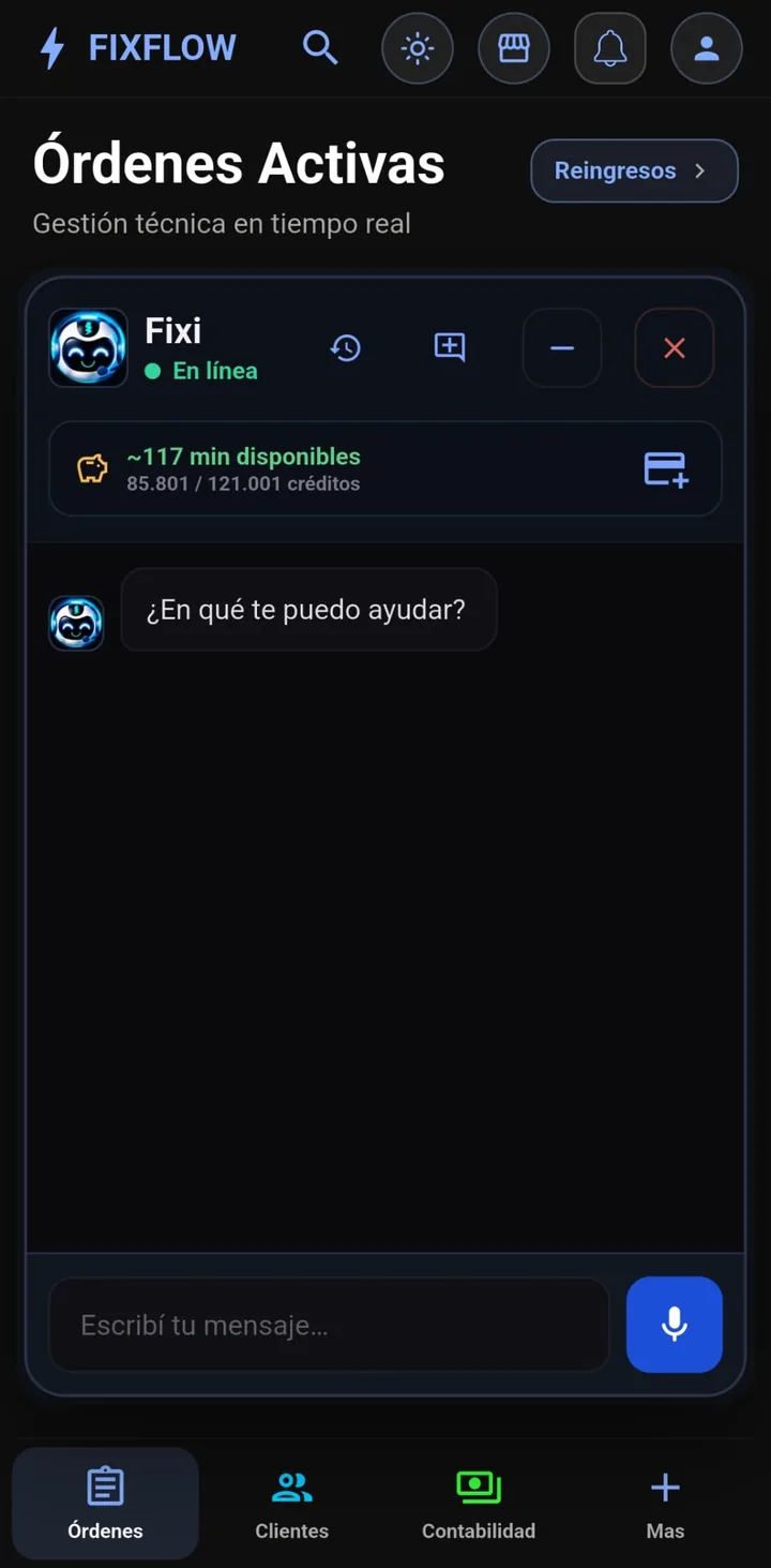 Fixi en modo chat